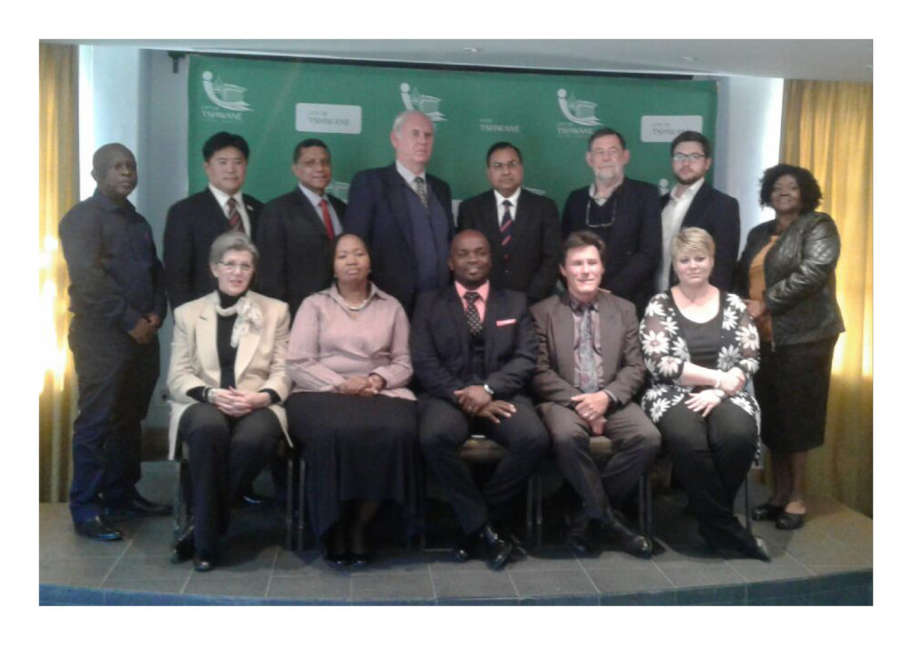 FIRST UP: Group picture of City of Tshwane Executive Mayor, Solly Msimanga and the FIRST mayoral committee.